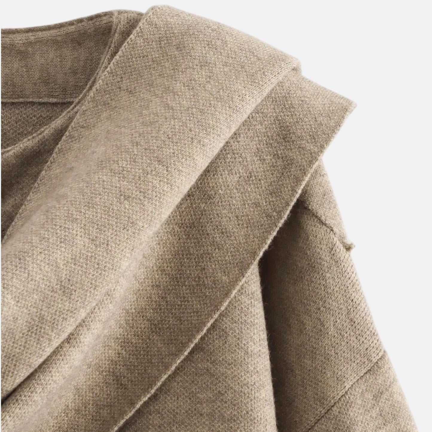 Abrigo Mujer Invierno Acolchado con Bufanda Asimétrica