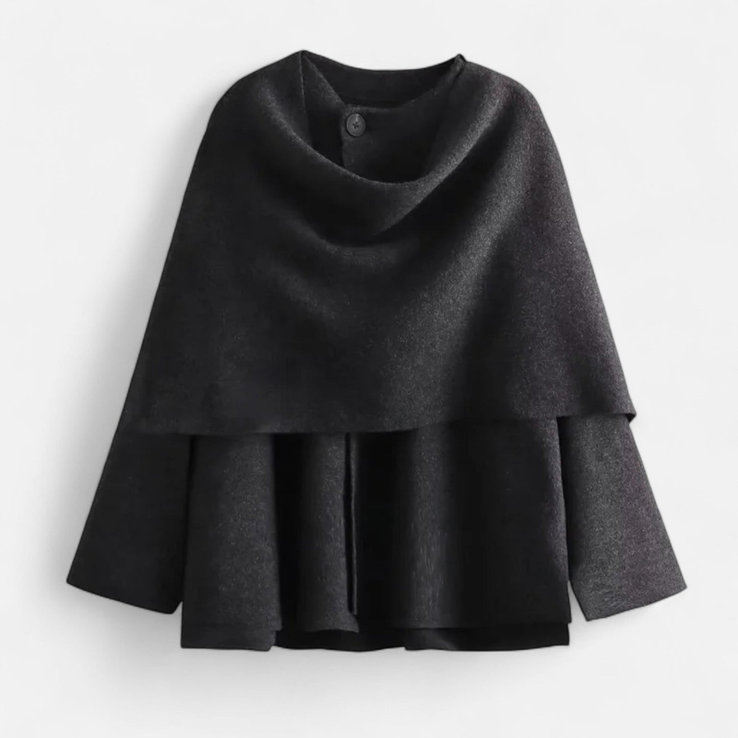 Abrigo Mujer Invierno Acolchado con Bufanda Asimétrica